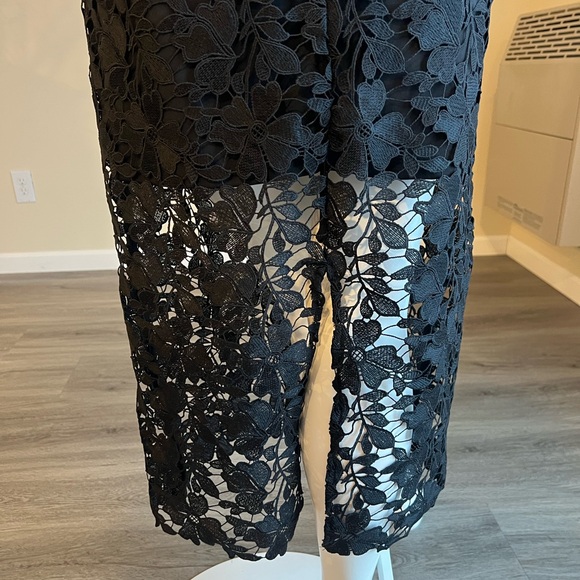 A New Day - Women's Lace Midi A-Line Skirt - A New Day Black L Black. - Picture 7 of 12